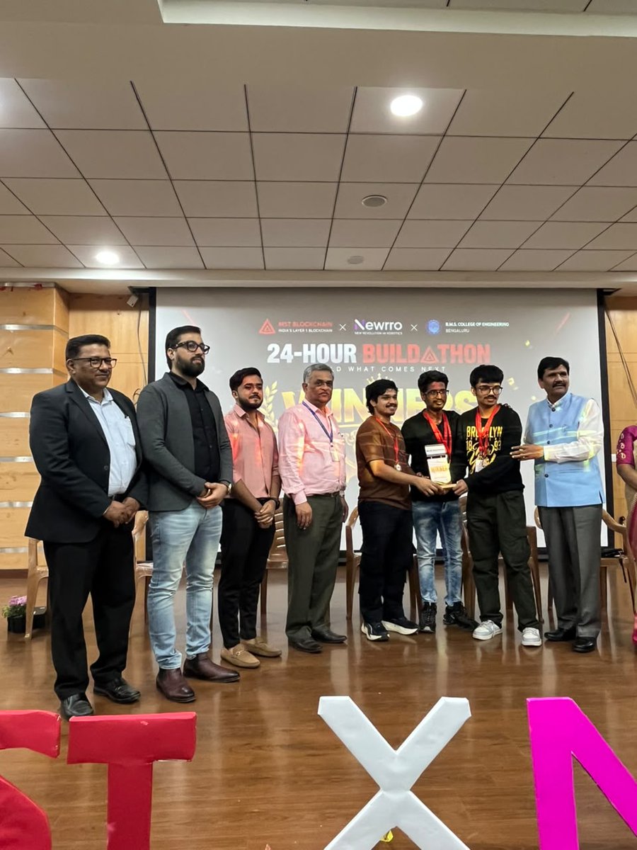 MSTBlockchainHQ's tweet photo. 🏆 The Builders Have Pitched. The Winners Are In! 

From innovative ideas to working solutions, our builders took the stage to pitch what they built at the @MSTBlockchainHQ Buildathon.

The winning teams:

🥇 RTX 6090
🥈 Synapse
🥉 Grow100x
🏅 Claudes_Plan
🏅 Lumina

A huge congratulations to all the winners and every builder who put in the time, creativity, and effort to make this 24-hour buildathon happen! 🔥