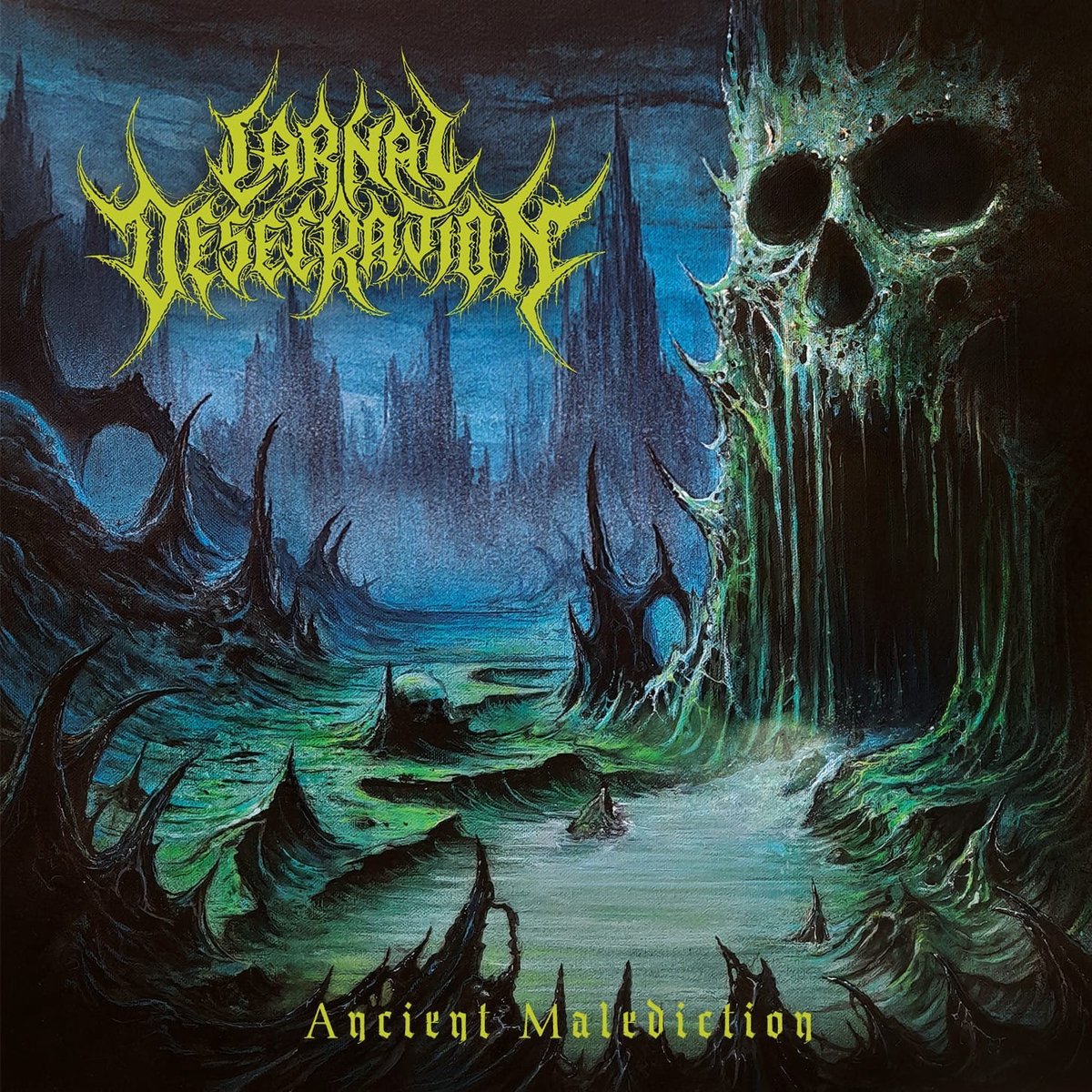 KMANRIFFSMetal's tweet photo. 2⃣0⃣2⃣6⃣: THE UPCOMING TERROR ⚔️
➡️October 15th, 2026⬅️
CARNAL DESECRATION - Ancient Malediction 🇧🇪⚛️
2nd album from Antwerp, Belgian Death Metal outfit⚛️
YT➡️️https://t.co/R19XcxISb0⚛️*
#CarnalDesecration #AncientMalediction #DeathMetal #TheUpcomingTerror26 #KMäN https://t.co/X2FcNeFH28