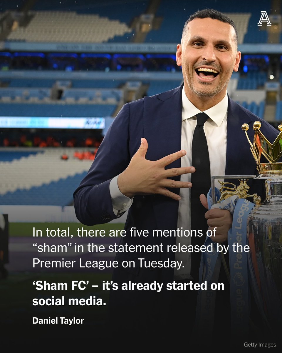 TheAthleticFC's tweet photo. Manchester City reported £949.4m arriving from sponsors over nine years.

The real number was £119.2m. Abu Dhabi United Group (ADUG), the club’s owner, forked out the remaining £830.7m in what the commission described as a “disguised funding scheme”.

City are alleged to have overstated their revenue by £854.5m over nine years.

 We knew it was going to be bad. But this bad? No, it is on a different scale to anything the Premier League has seen before.

📝@DTathletic

🔗 https://t.co/PeBjfxVJgF