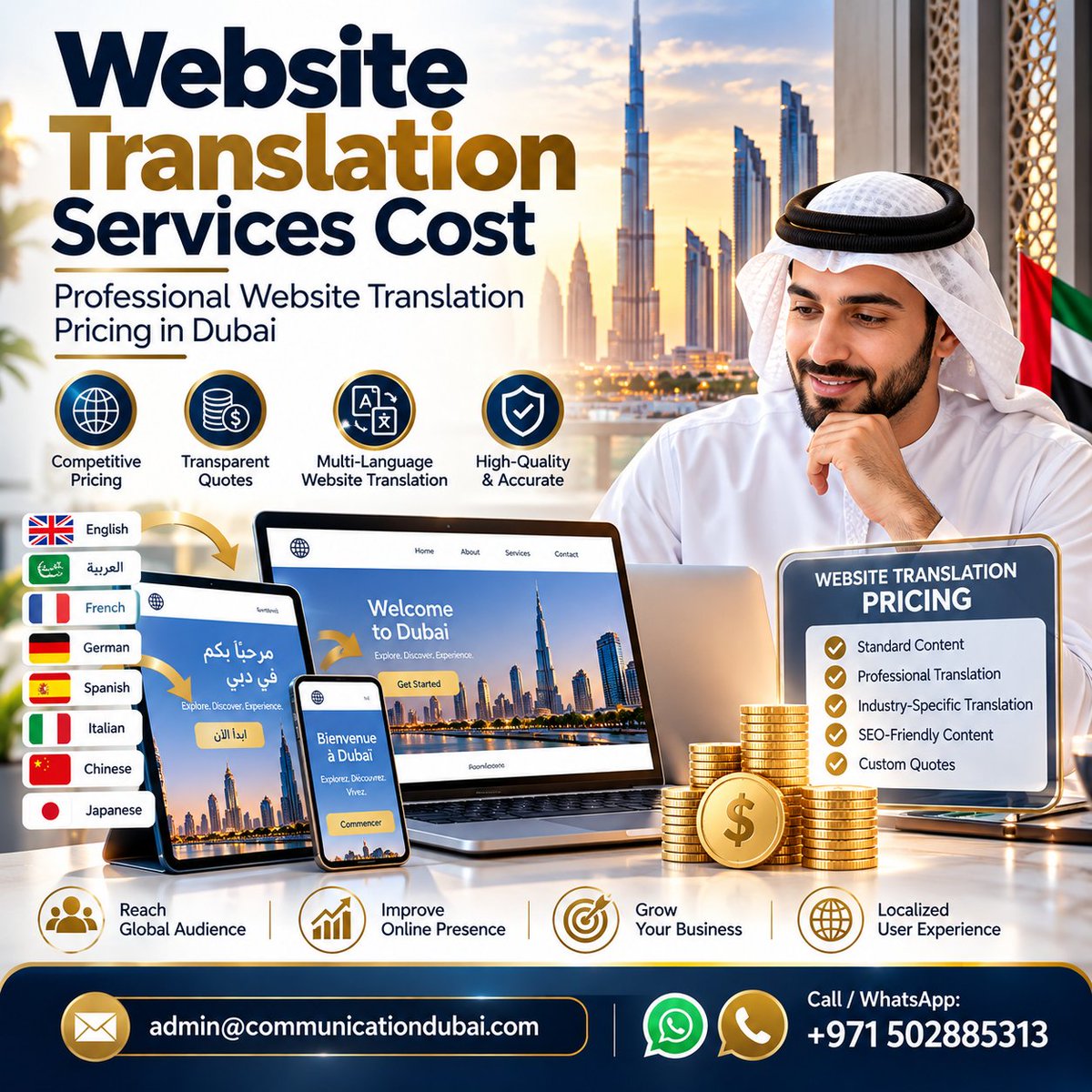 CLT_tweet's tweet photo. Website Translation Services Cost – Professional Website Translation Pricing in Dubai
Read More
https://t.co/b9eD0Wm0PP
#WebsiteTranslation
#TranslationServices
#WebsiteLocalization
#MultilingualWeb https://t.co/zEU0ynsqIS