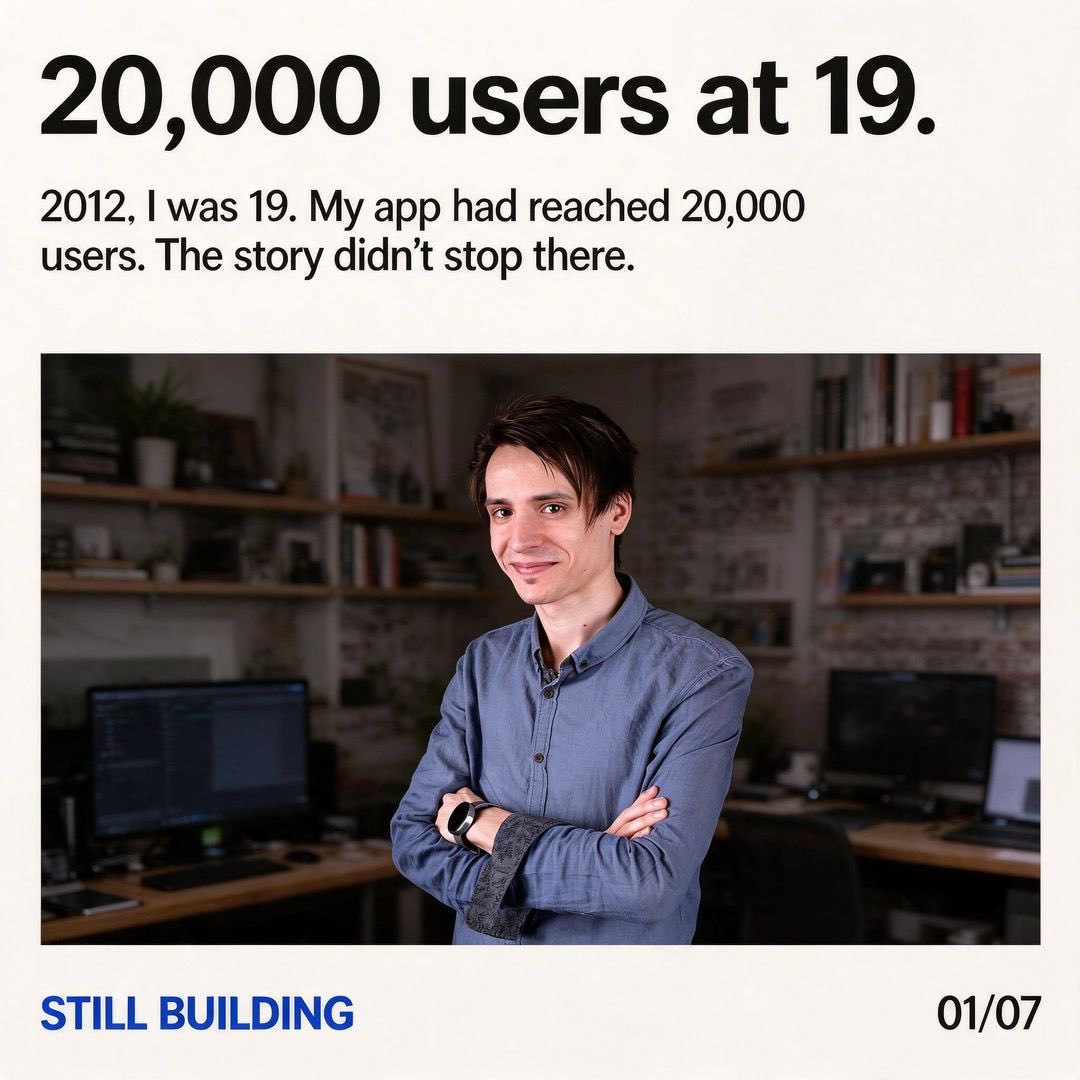 Cristi_Carp's tweet photo. In 2012, I was 19 and my app had reached 20,000 users.

In 2024, I dislocated my shoulder: and launched Shorts AI. The first week brought 100 users and my first paying customer.

#stanlaunchpad https://t.co/2rdwbs3fEG