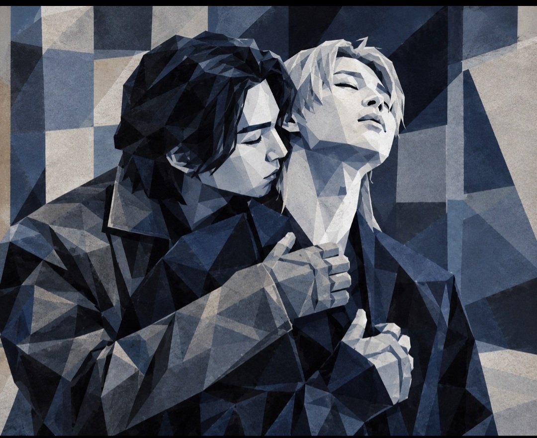 ParkMin7411's tweet photo. AGUSTD and his lover Jimin. https://t.co/fxNhEUMcvt