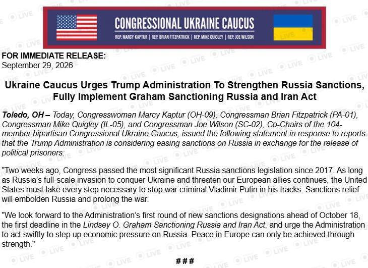 Maks_NAFO_FELLA's tweet photo. 🇺🇸🇺🇦 Bipartisan group supporting Ukraine in the US Congress opposed easing restrictions on Russia https://t.co/kspoDotCns