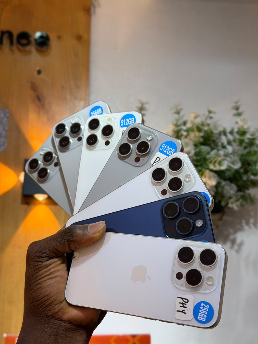 ITgadgetsng's tweet photo. *Very Clean Phy + ESIM IPhone 15 Pro Max/ 15 Pro Available ✨*

15 PM 256Gb- ₦1,030,000

15 Pro 
512Gb- ₦990,000

256Gb- ₦930,000 https://t.co/ysO3qWr1ho