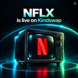 kindworldlabs's tweet photo. $NFLX now tradable on KindSwap 🤝 https://t.co/y6hpntfgLw