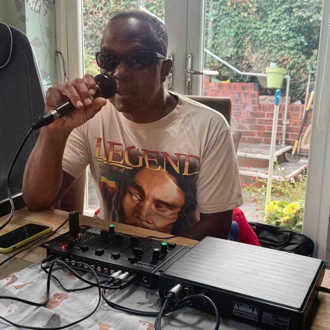 BlindVeterans's tweet photo. Blind veteran Michael spent seven years building a popular radio show.

But when glaucoma robbed him of his remaining vision, he feared he would no longer be able to produce it independently.

Read how we helped Michael return to the airwaves: https://t.co/H3lw8rdL8j https://t.co/6OcXap2O9f