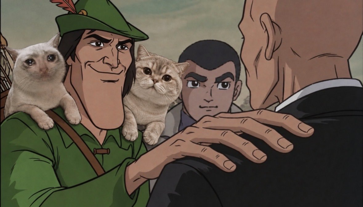Vraxrh's tweet photo. Two cats. one commander in charge. the mission continues with $VRAX. https://t.co/k1NAjDcARi