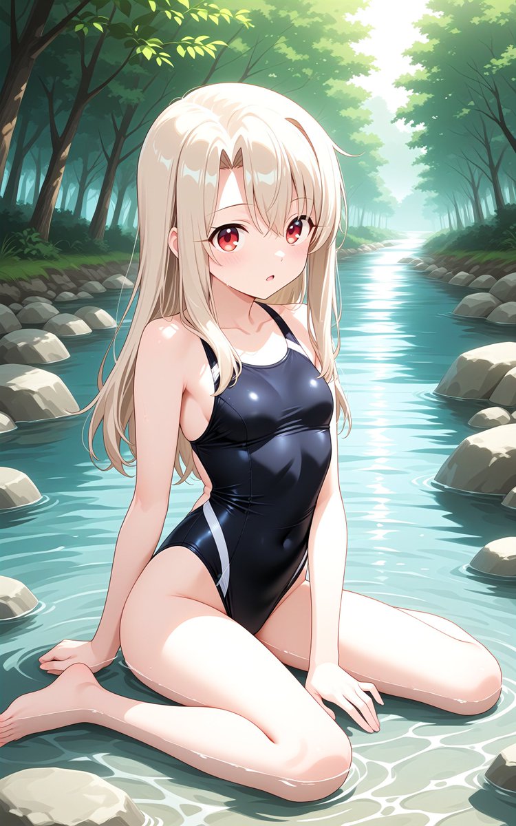 radical_aiart's tweet photo. イリヤちゃん (競泳水着の姿)
#AIart #AIイラスト
　
プリズマイリヤ / FGO / イリヤスフィール・フォン・アインツベルン Fate/kaleid liner Prisma Illya / FGO / illyasviel von einzbern https://t.co/UCPt3ADcux