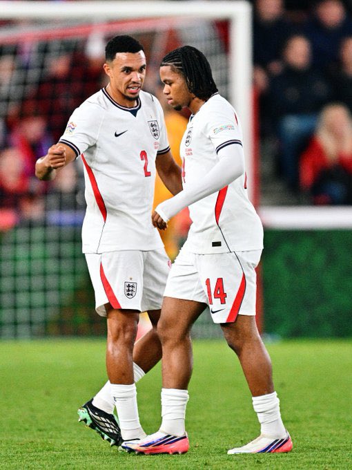 Tarzanjr554's tweet photo. 🚨 Rio Ngumoha reveals what Trent Alexander-Arnold told him after coming on for England:

“Trent came over and told me, ‘Rio, just do what you’ve always done.’ He reminded me of the Liverpool training sessions when I was younger, when I used to take him on and try to dribble past him every chance I got. He knows exactly what I’m capable of.”

“He basically told me not to change anything just because I’m playing for England. If I get the ball, attack the defender. If there’s space, go into it. He knows I can hurt opponents when I’m confident, so he just kept telling me to be brave and keep doing what got me here.”

“And the funny thing is, I know he remembers those training sessions too. So when Trent tells me to go at defenders, I’m thinking, ‘You’re the one I used to practice on!’ But seriously, hearing that from someone who has watched me develop at Liverpool gives me a lot of confidence. He knows the player I can become.”