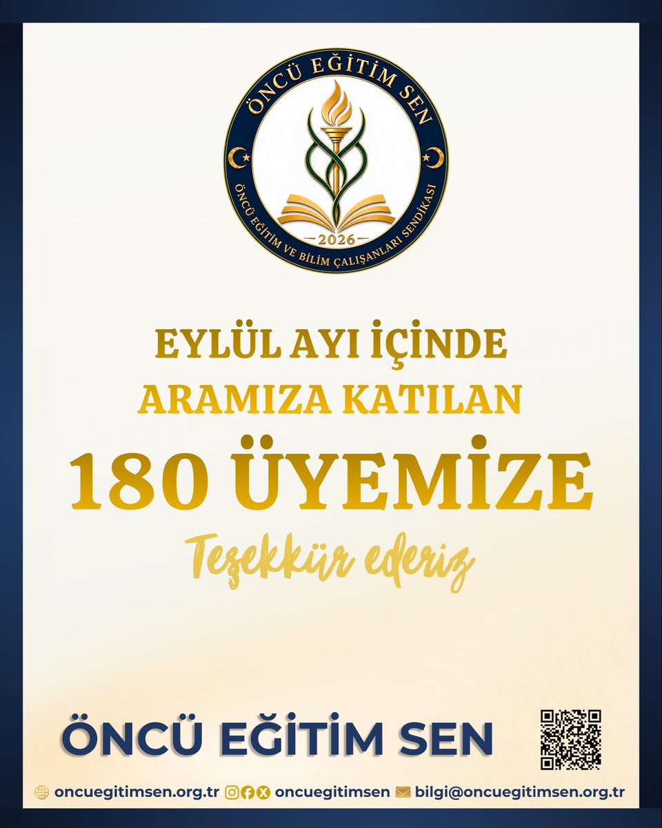 oncuegitimsen's tweet photo. Öncü Eğitim ve Bilim Çalışanları Sendikası olarak; emeğin, adaletin ve hakkaniyetin yanında yer almanın en kıymetli duruş olduğuna inanıyoruz. Eğitim çalışanlarının kararlı sesi olma yolculuğumuzda aramıza katılarak zincirimize yeni bir halka ekleyen tüm değerli meslektaşlarımıza teşekkür ederiz.

#öncüvakti #eğitim #okul #hak #öğretmen