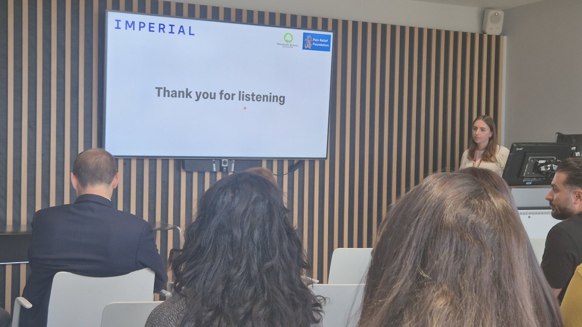 MSkLab1's tweet photo. Department of Immunology and Inflammation PhD student Lidia presented her research, ‘Investigation of the hormonal factors underlying excess female risk for painful osteoarthritis’, to the MSk Lab. Lidia shared work completed to date and outlined the next steps in her research. 🦴🔬
🔗Find out more about our research here: https://t.co/OWWAMCn5Fr
 #MSK #Osteoarthritis #Research #PhD #Womeninscience #Musculoskeletalresearch #research #Imperialcollegelondon