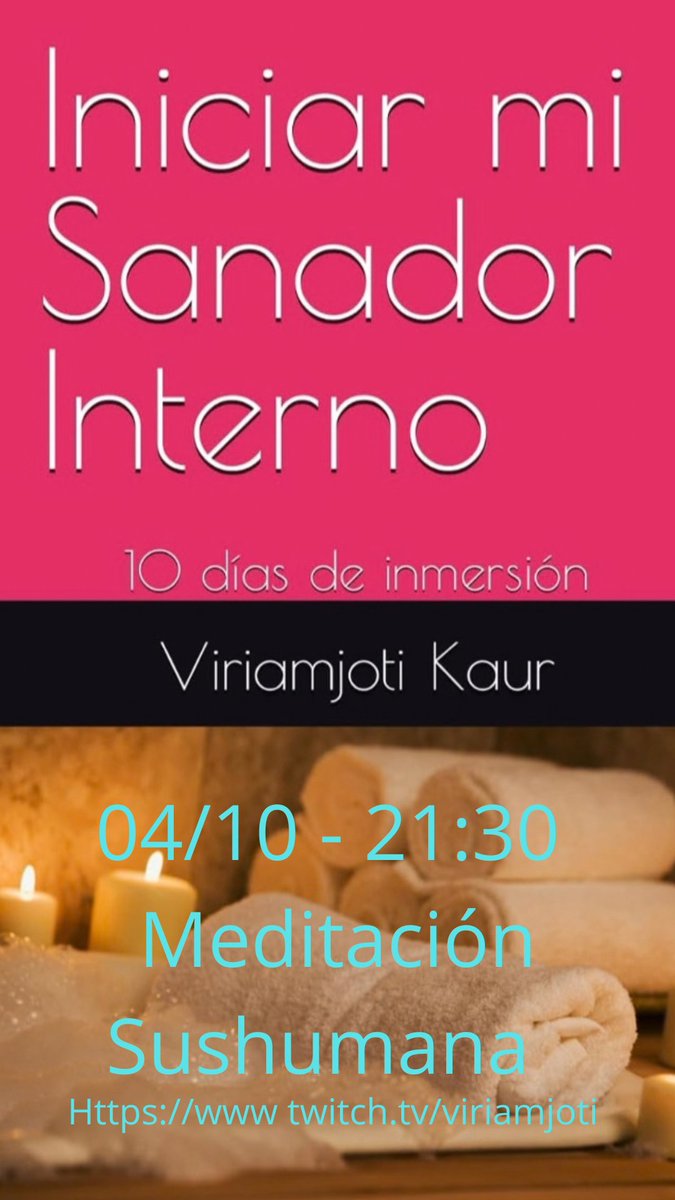 ViriamJoti_Kaur's tweet photo. 🎉🎉¡Evento de Streamsario!🎉🎉

Entre los días 4 y 14 de octubre en mi canal de Twitch ( https://t.co/JVYSNUdDuE , ya tenéis fijados los horarios en el calendario por si no estuvieses viendo desde la Península Española) compartiremos los 10 días de meditación recogidos en https://t.co/dr2ntNjFVL
