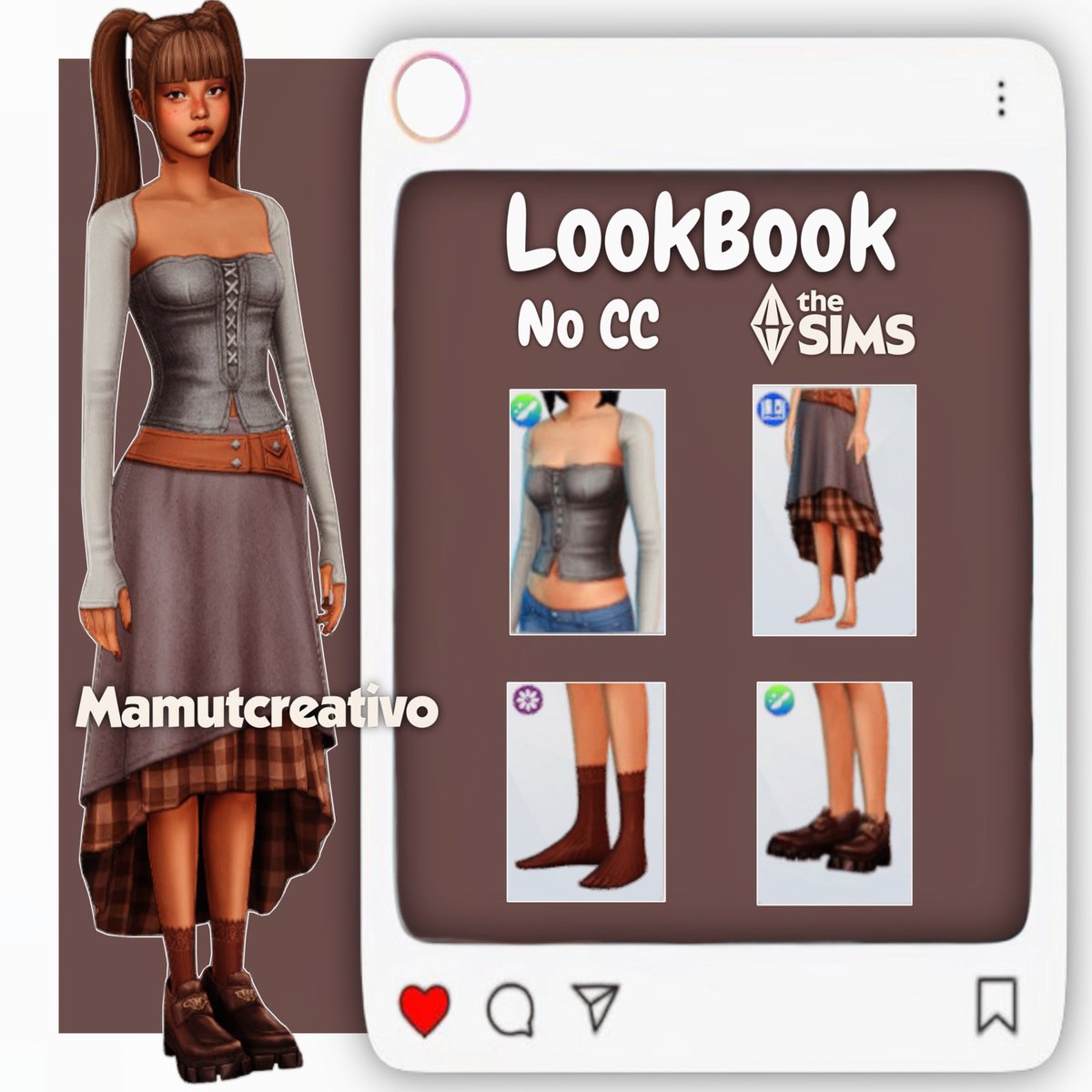 Mamut_creativo's tweet photo. Ideas para Looks sin CC🤗

ID Mamutcreativo #SimsPartner

@TheSims @LosSimsES @EA @EA_Espana
#EACreatorNetWork #TheSims #TheSims4 https://t.co/e05M0dSJ6V