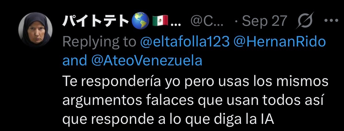 eltafolla123's tweet photo. @ChanRastrojo @JaykobRena79771 @HernanRido @AteoVenezuela “Te respondería yo pero usas los mismos argumentos falaces que usan todos los ateos”
(Nah, sería tonto, pero con todo respeto, dejemos ahí el debate. Ni siquiera sabría que quieres que te conteste, no dijiste mucho más aya de decir “es mentira”. God bless you bro) https://t.co/2ig3Kvd2p6