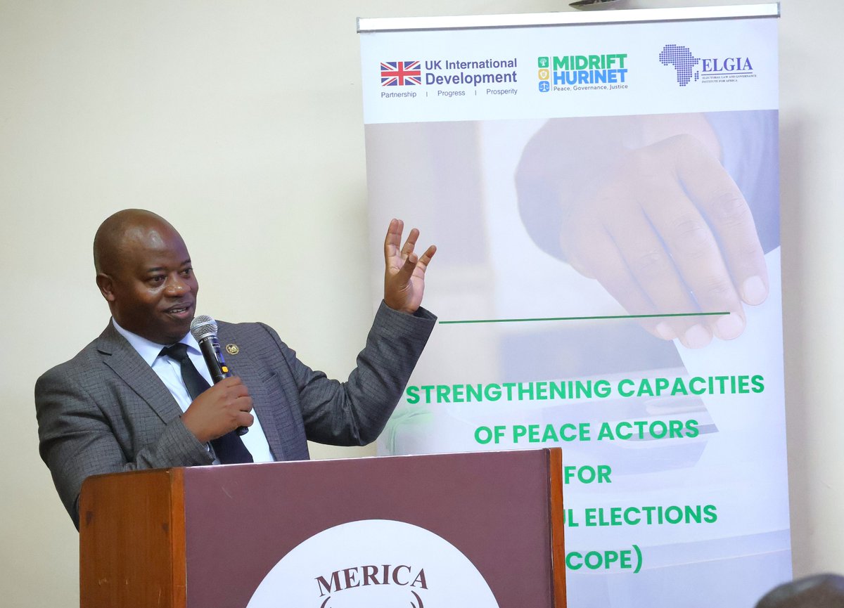 Midrifthurinet's tweet photo. @Midrifthurinet, in collaboration with @ELGIA_Africa and with support from @UKinKenya, is officially launching a new project, "Strengthening Capacities of Peace Actors for Peaceful Elections" #SCOPE, in Nakuru. The project targets key peace actors, security agencies, duty bearers, and youth from Nakuru East, Nakuru West, Njoro, Molo, Naivasha, Kuresoi North and Kuresoi South sub-counties.

The inception meeting has brought together state and non-state institutions, CSOs, the national government administration through the office of the county commissioner, and other key election-related partners such as the @IEBCKenya to conduct a rapid electoral conflict and youth-vulnerability assessment, mapping out priority electoral risks, youth mobilisation risks, existing reporting channels, and response gaps in the county.

#SCOPE will build an inclusive network of youth peace ambassadors who can recognise possible electoral violence risks, champion conflict de-escalation and counter the mobilisation of young people into violence in the 7 subcounties. 

The project will also strengthen peer ambassador networks, de-escalation initiatives, peace hubs, and civic engagement, and will revitalise county-level Conflict Management Panels to verify incidents, share early warning information, link with situation rooms, and support community-based monitoring.

#ElectionsBilaNoma #ElectionPreparedness #2027Elections