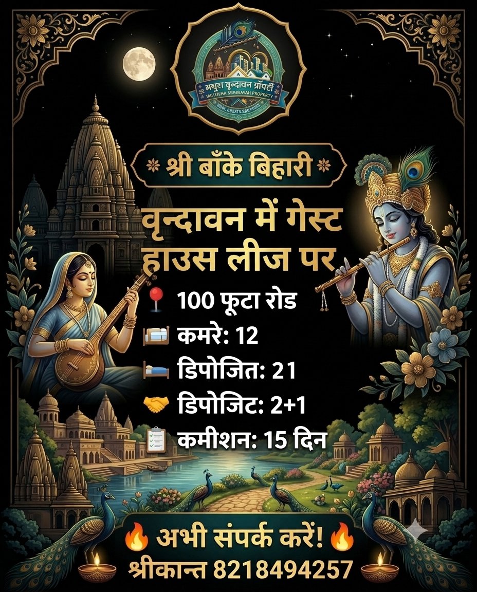 shri494257's tweet photo. #MathuraRealEstate #VrindavanProperties #PlotsInMathura #PlotsInVrindavan #MathuraVrindavanProperty #VrindavanHome #PropertyInVrindavan #MathuraProperty #VrindavanLand #BankeyBihariVrindavan https://t.co/Hcti1zCZjx