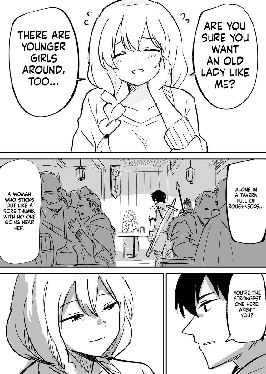 SenseiContext's tweet photo. Are you really okay with an older woman like me?

TL/Edit:@SenseiContext | Art:
@tentenchan2525 https://t.co/QQdkAe0LEp