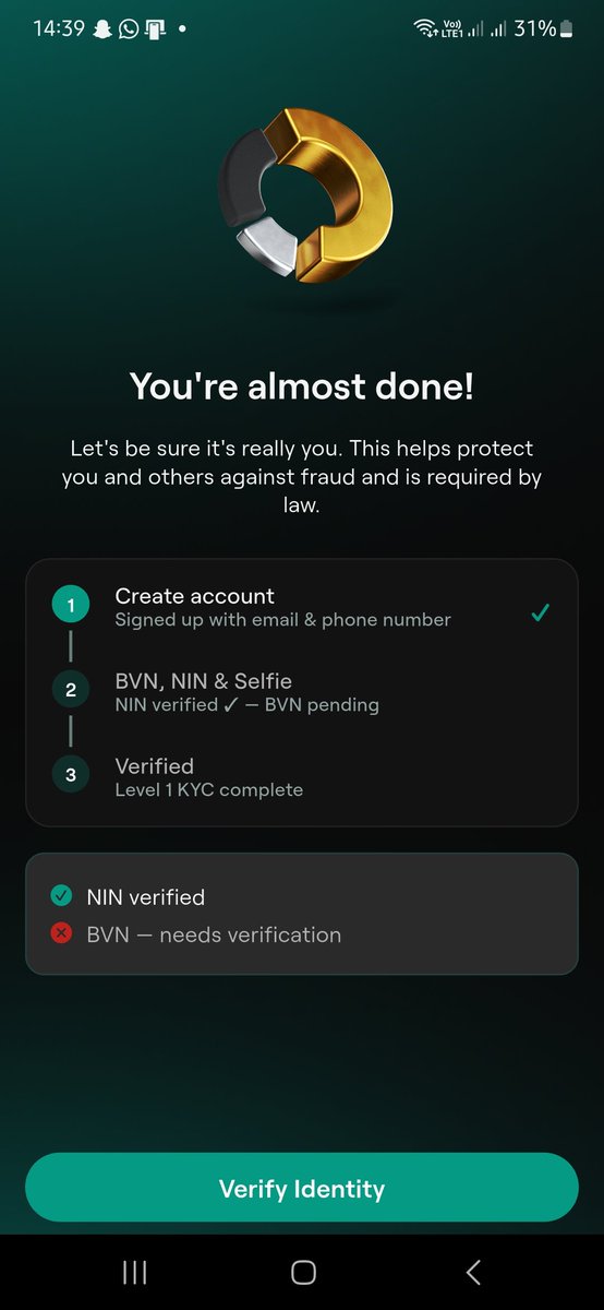 thejelemiracle's tweet photo. @trovefinance It's a lie you... you people want to take my account from me 

What all this

I have submitted my BVN and selfie and you you ate telling me I need to do it for something that is showing pending on my side here https://t.co/u4XNyucTlp