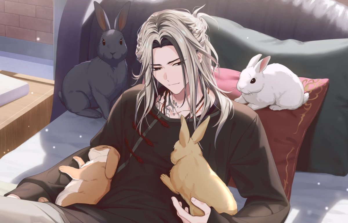 soumanator's tweet photo. his love for bunnies hasn’t decreased a single bit even after more than a decade later 🥲 https://t.co/MscWSv1aZP