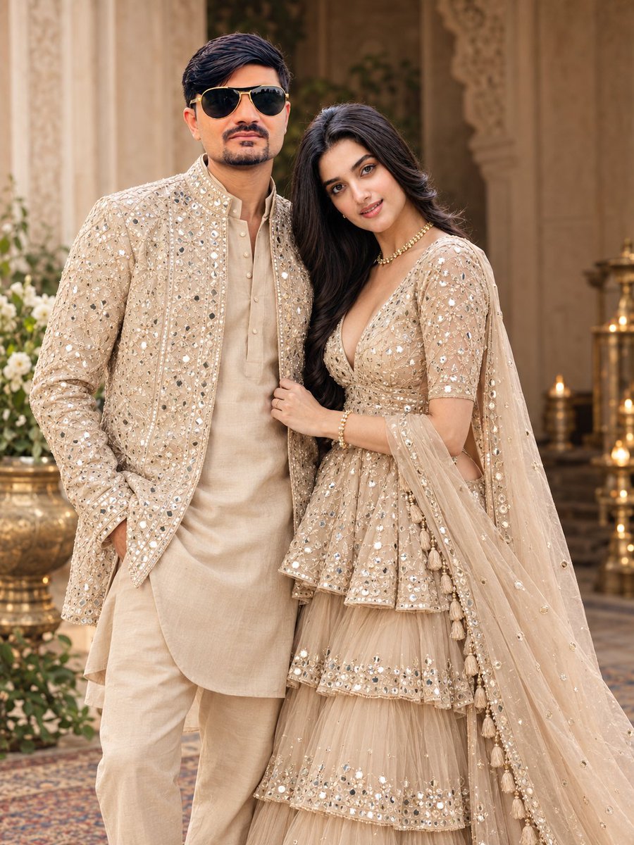 neel_sagathiya's tweet photo. ❤✨📸 @BhagyashriBose 
#southindian #coupleStyle #Bollywood https://t.co/NAms0Igsm2