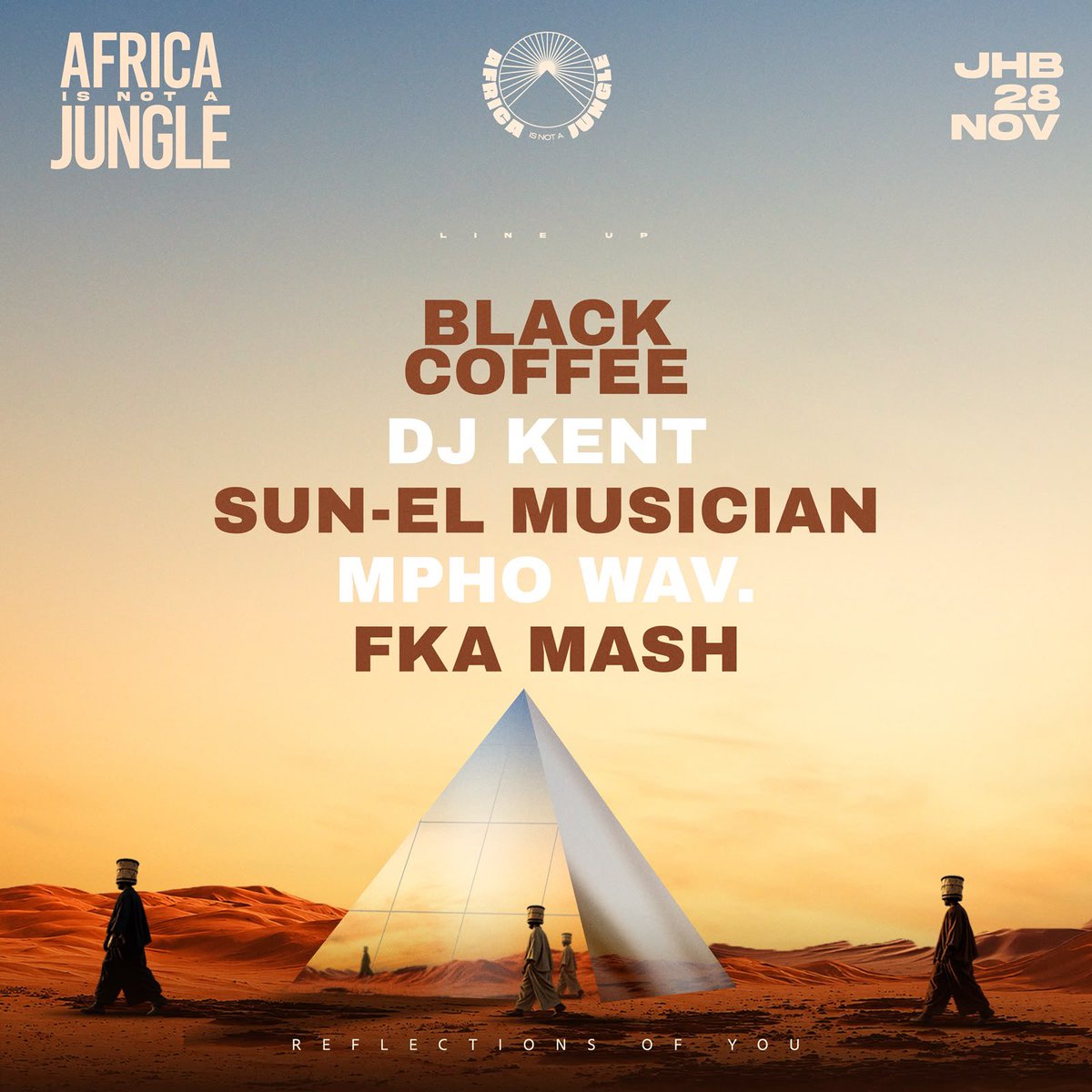 Zulu_Goku's tweet photo. Africa Is Not A Jungle is BACK! 🌍✨

The JHB the lineup has dropped and it’s INSANE - BLACK COFFEE, DJ Kent, Sun-El Musician, Mpho Wav & FKA Mash!

You already know where I'll be on the 28th of November. Don't sleep on tickets!

🎟️ https://t.co/BWaOZONHBD
#AINAJ2026 #AfricaIsNotAJungle