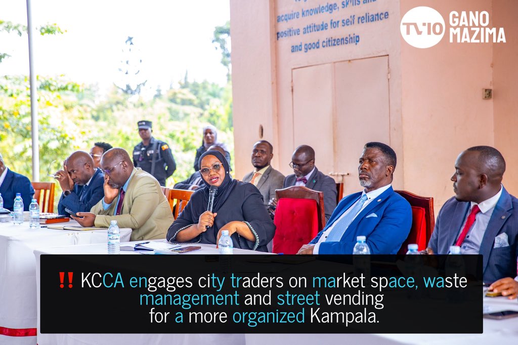 TV10Detectives's tweet photo. @KCCAUG steps up engagement with city traders over trade order, market space, waste management and street vending as it pushes for a more organized business environment.

#KCCA #Kampala #TV10ganomazima https://t.co/OxfvuvggGB