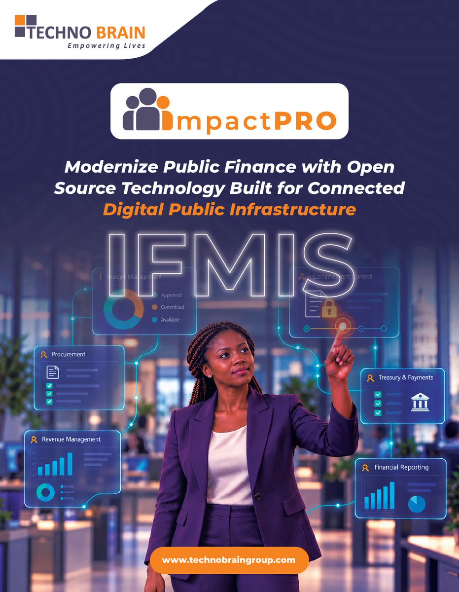 TechnoBrainLtd's tweet photo. Ten years into your IFMIS. One policy change. Who really controls the system?
Build lasting control with ImpactPro: https://t.co/eTP8jg4Ox4
#ImpactPro #IFMIS #DigitalSovereignty https://t.co/Mjqx74aCCs