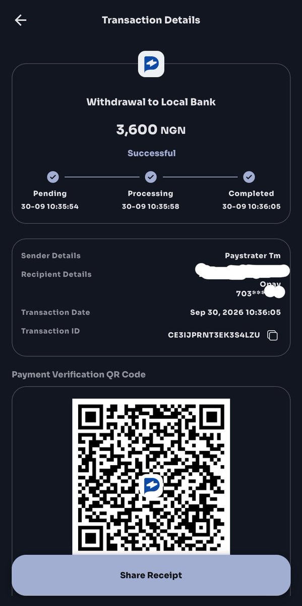 Buzz_Cup26's tweet photo. I just used paystrater to convert my bnb to cash…The transaction was very fast, I received the money immediately.

I highly recommend. I will definitely tell my friends about this app.

0x35947D44aE84Cf44A1339e78b6B5E2423B9F4729 https://t.co/y93a9QYir7