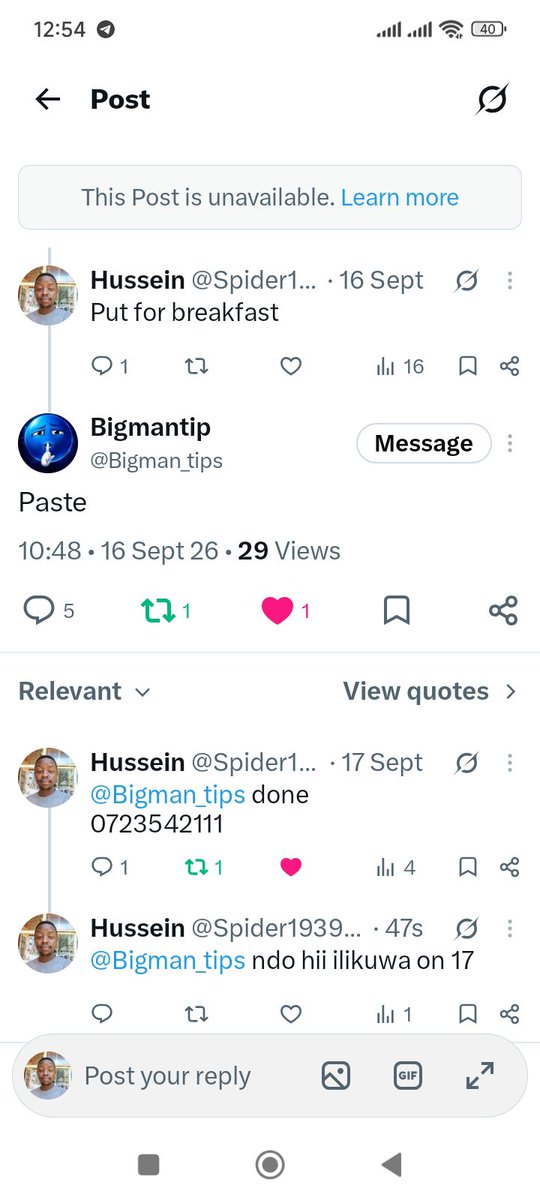 Spider19393495's tweet photo. @Bigman_tips Put then
07235421111 https://t.co/VupGswGqKZ