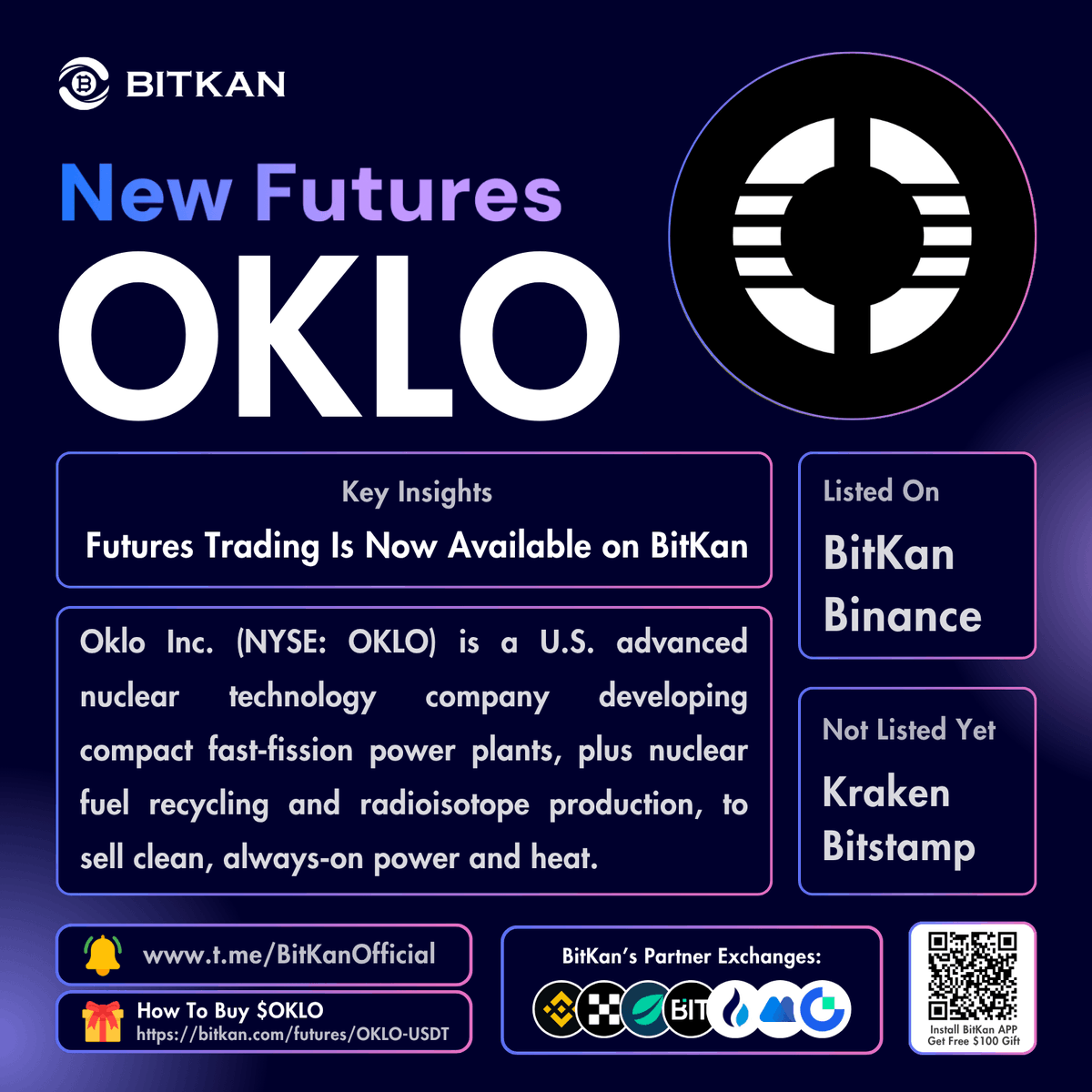 BitKanOfficial's tweet photo. 🔥 New Listing: @oklo #OKLO futures trading pair is now available for trade:

$OKLO Futures Trading Pair:
https://t.co/mTjVA5YTQn

Official #BitKan Announcement:
https://t.co/XN8CjFplOP

Free $100 New User Sign-Up Gift:
https://t.co/41X7Ajq1D2 https://t.co/zgE3jezoIT