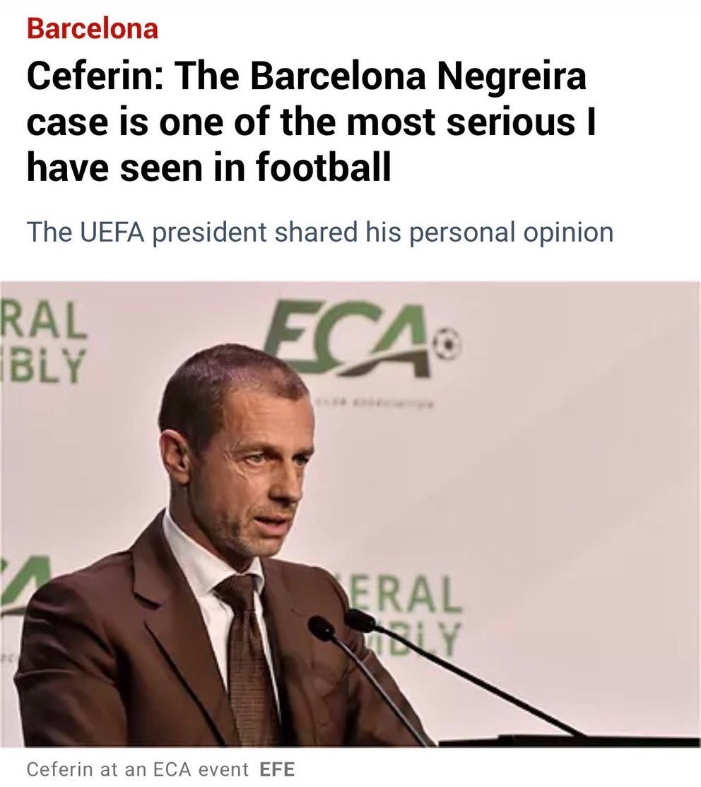 MadridSpot's tweet photo. There are still thousands of Barca fans who genuinely believe the Negreira case was somehow invented by Real Madrid or Florentino Perez.

The reality is very different:

- The payments were uncovered through a tax investigation.
- The matter was investigated by Spanish prosecutors and ultimately reached the courts.
- The Public Prosecutor’s Office brought the complaint.
- Former referee Xavier Estrada Fernandez also filed a complaint.
- The Spanish Football Federation (RFEF) became a party to the proceedings.
- Real Madrid joined the case later as an allegedly affected party.
- A joint statement by 18 clubs was made against Barca when news came out.

And the timing destroys another childish narrative: the case emerged in 2023 while Real Madrid were La Liga and Champions League winners. It has nothing to with Madrid’s performances.

So, Perez did not uncover the payments. Real Madrid did not initiate the investigation. Real Madrid did not start the Negreira case.🤷‍♂️

These are documented facts.