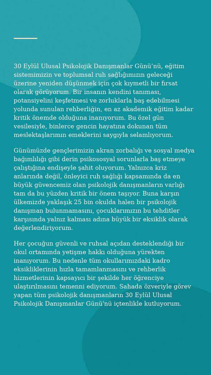 IAmCaferKarak's tweet photo. Günümüz kutlu olsun. En kısa zamanda hak edilen normumuza da kavuşmak dileğiyle.. 

#30Eylül #UlusalPsikolojikDanışmanlarGünü #TürkPDRDerneği #psikolojikdanısman https://t.co/dr0M9Uj0B7