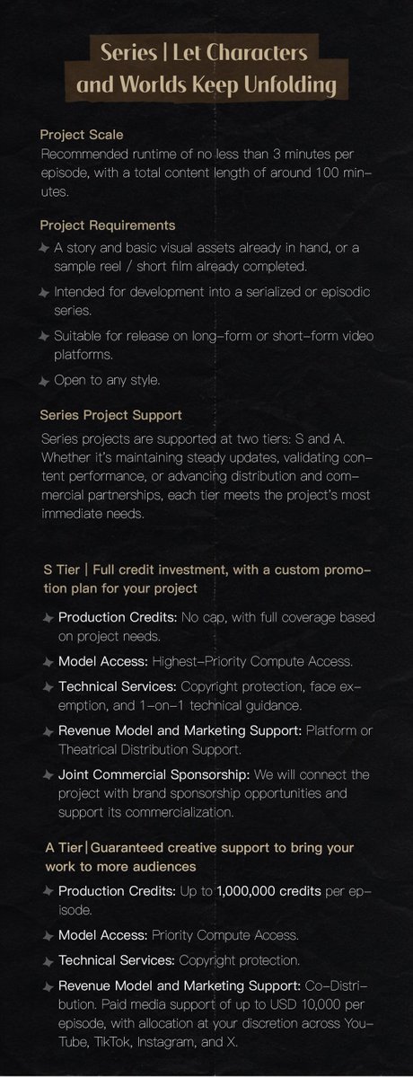 dreamina_ai's tweet photo. Dreamina Originals Officially Launches

Dreamina AI has officially launched Dreamina Originals, the first professional film and series content label dedicated to empowering creators and supporting creative production. We will provide computing power, technology, AI creative tools, and top-tier distribution resources—accompanying creators across the entire content value chain, from production to distribution, as we explore film and series creation in the AI era.

We look forward to working with everyone to define great content and great IP for the AI era together.

#dreaminaoriginals #dreaminaai #AIGC