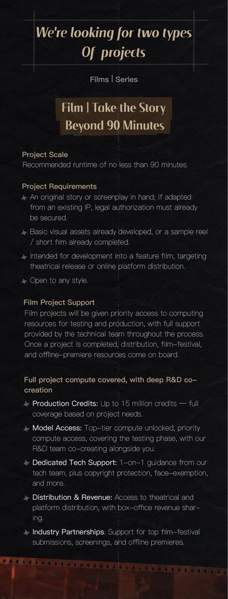 dreamina_ai's tweet photo. Dreamina Originals Officially Launches

Dreamina AI has officially launched Dreamina Originals, the first professional film and series content label dedicated to empowering creators and supporting creative production. We will provide computing power, technology, AI creative tools, and top-tier distribution resources—accompanying creators across the entire content value chain, from production to distribution, as we explore film and series creation in the AI era.

We look forward to working with everyone to define great content and great IP for the AI era together.

#dreaminaoriginals #dreaminaai #AIGC