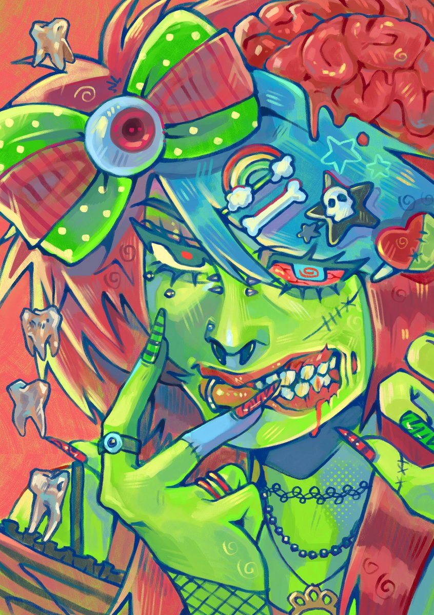 nothyxnbi's tweet photo. Living dead girlzzz #oc https://t.co/TkemGZhCxP