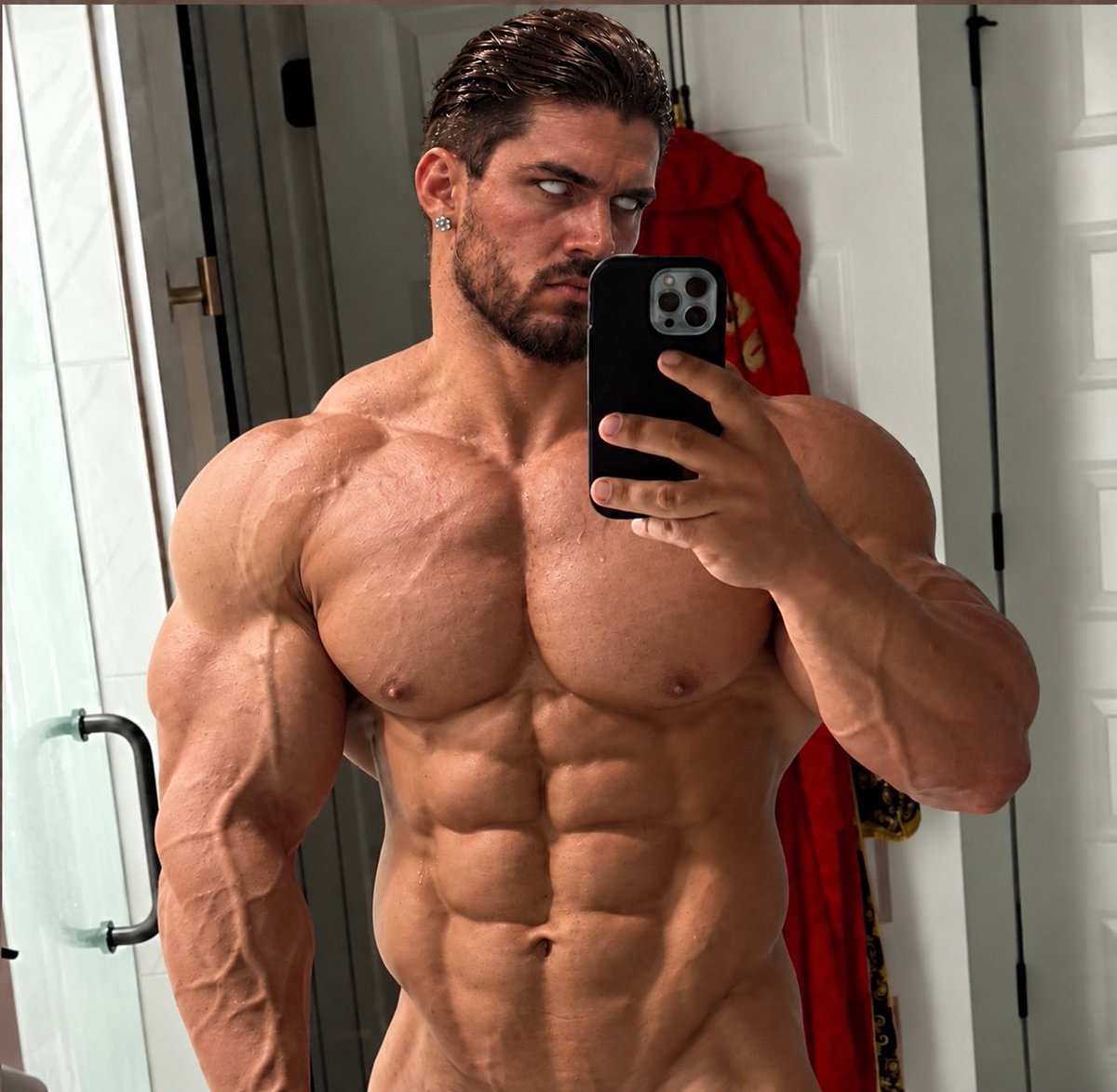 SlickEliMuscle's tweet photo. Discipline in the body. Intensity in the look. I still have a lot to build. 🔥🦾 https://t.co/f9EgVJF683