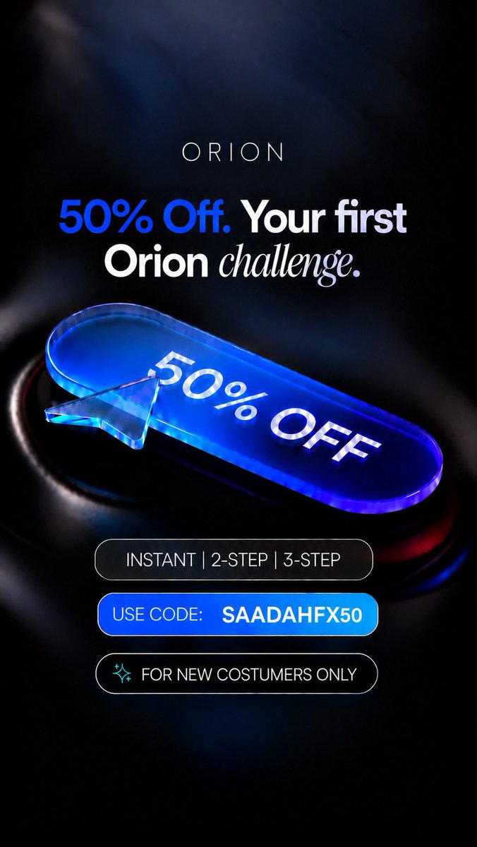 ISP_TRADER's tweet photo. 🚨 $50K GIVEAWAY 🚨

We’re giving away 5 × $10K Orion Funded accounts to the community 

How to enter:
✅ Follow @OrionAffiliates @Orionfundedcom
✅ Follow @ISP_TRADER @I_AM_KING012 
✅ Retweet and tag 3 friends 

5 winners. $50,000 in total funding

Good luck everyone https://t.co/BiYcPKoufG