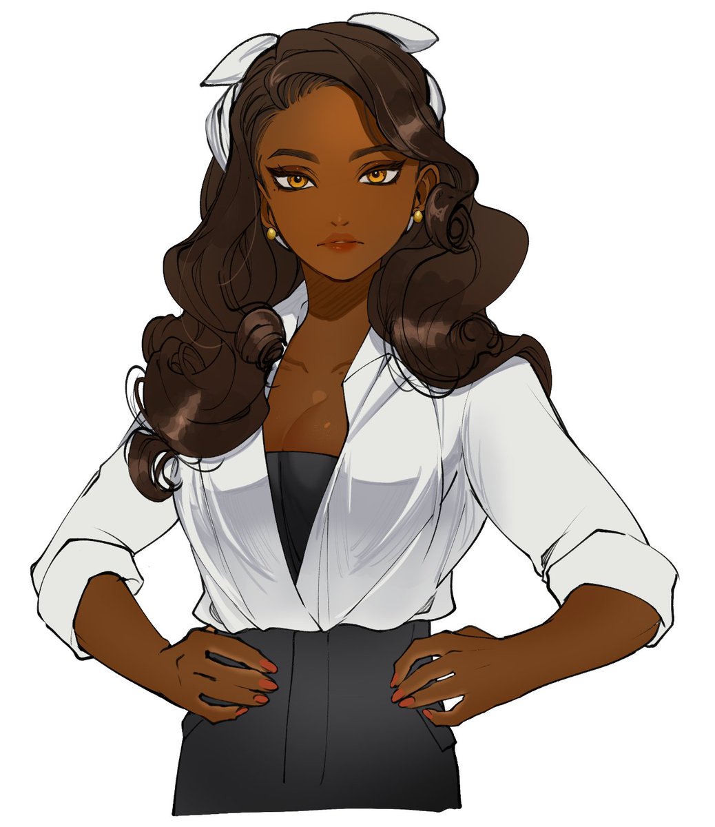 _Kyou's tweet photo. trying to figure out what Gil's mom could look like in this Au but this look pretty bland
i'll try again later https://t.co/bAMTL8AP1w