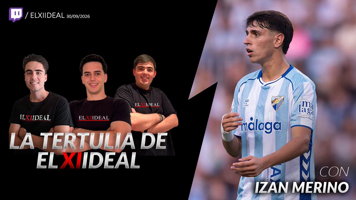 elxi_ideal's tweet photo. 🚨 ATENCIÓN 🚨

📺 Esta tarde 𝗘𝗡𝗧𝗥𝗘𝗩𝗜𝗦𝗧𝗔 en nuestro canal de @TwitchES.

⏰ 1️⃣9️⃣:0️⃣0️⃣.

🔝 Nos visita Izan Merino, jugador del @MalagaCF.

🎙 @guillebermejo19, @_Kikee22 &amp; @javi__lc14.

👉 https://t.co/9otdpHnkVL

#MálagaCF #LaLigaEASports https://t.co/LHZkyiQaMB