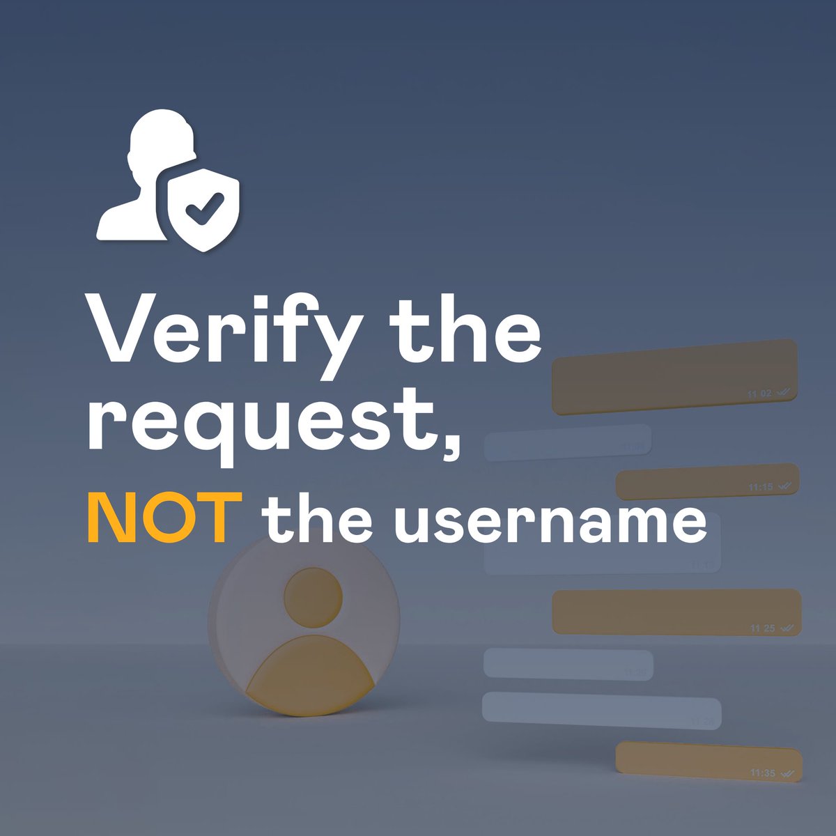 Affinity_IT's tweet photo. A name, profile picture or username doesn’t prove who you’re talking to.

With WhatsApp usernames becoming more widely available, impersonation could become easier.

If a message involves money or sensitive data, verify it independently.

#CyberSecurity #WhatsApp https://t.co/qUICtygCAI