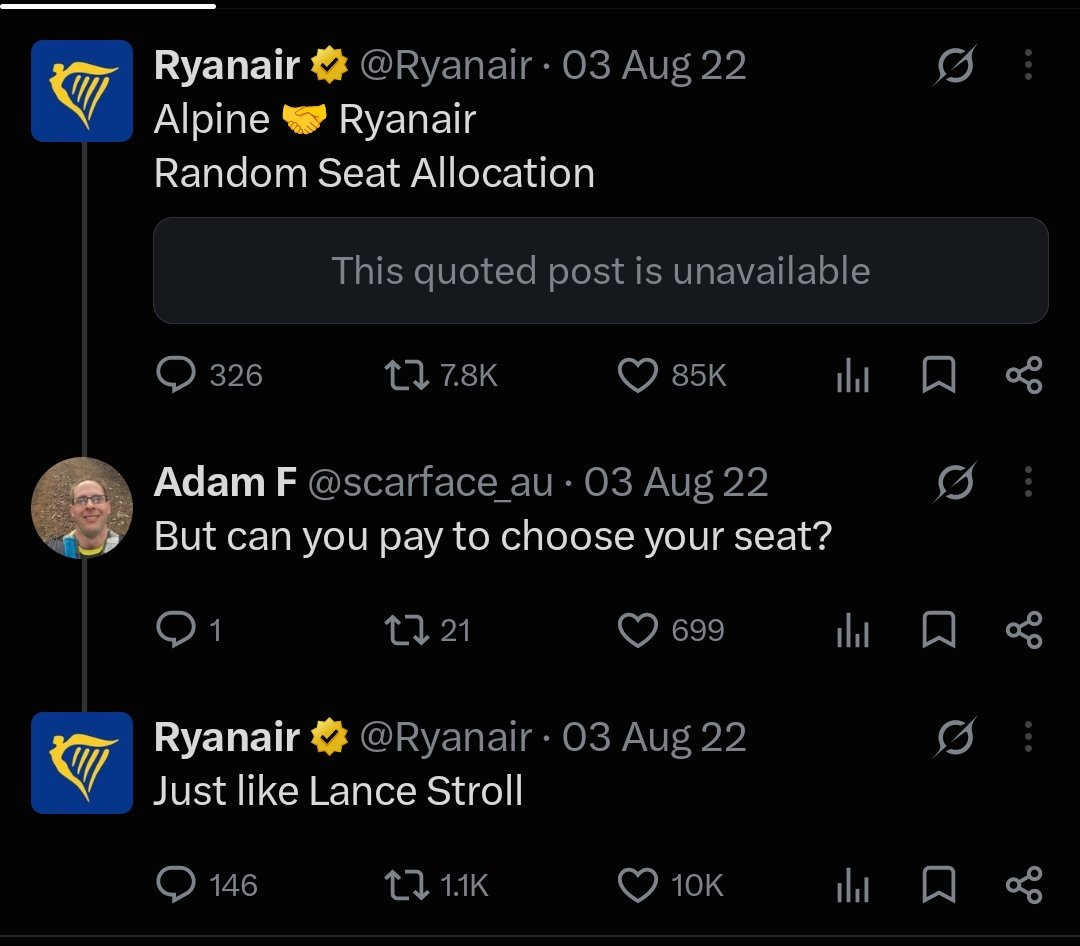 albonoweeyums's tweet photo. Why do people forget that ryanair doesn't play about stroll hate😭 https://t.co/7ZSzhKLGVt
