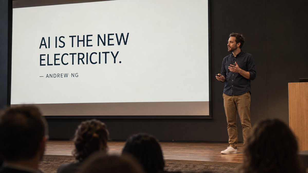 clawxhunt's tweet photo. “AI is the new electricity.” — Andrew Ng
We don’t teach electricity by asking people to memorize switches. AI literacy should work the same way: understand where it helps, where it fails, and how to check the result.
#AILiteracy #FutureOfLearning https://t.co/7RsGYhNpVn