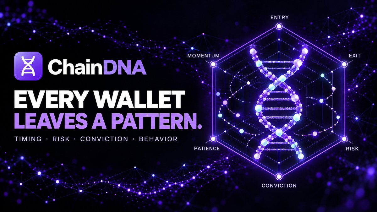 ChainDNAapp's tweet photo. Every wallet leaves a pattern.

Chain DNA helps decode timing, risk, conviction and behavior so you can understand how wallets really move onchain. https://t.co/xgtSjyHiez
