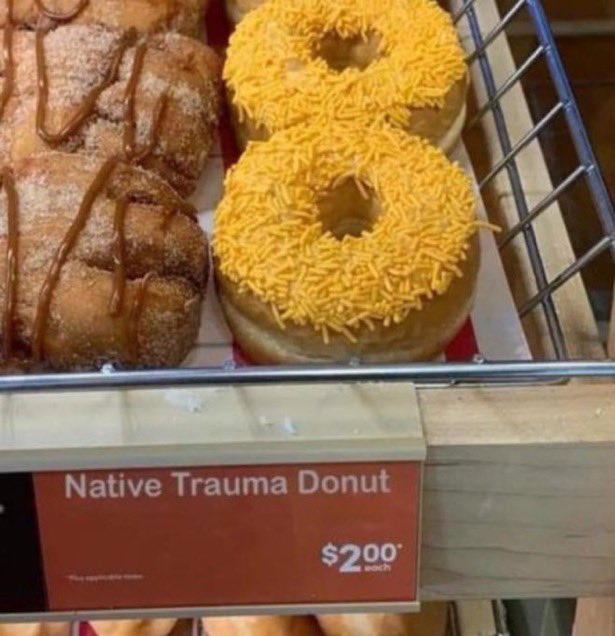 bruce_barrett's tweet photo. Happy Native Trauma Donut Day. https://t.co/V75UxjN1C6