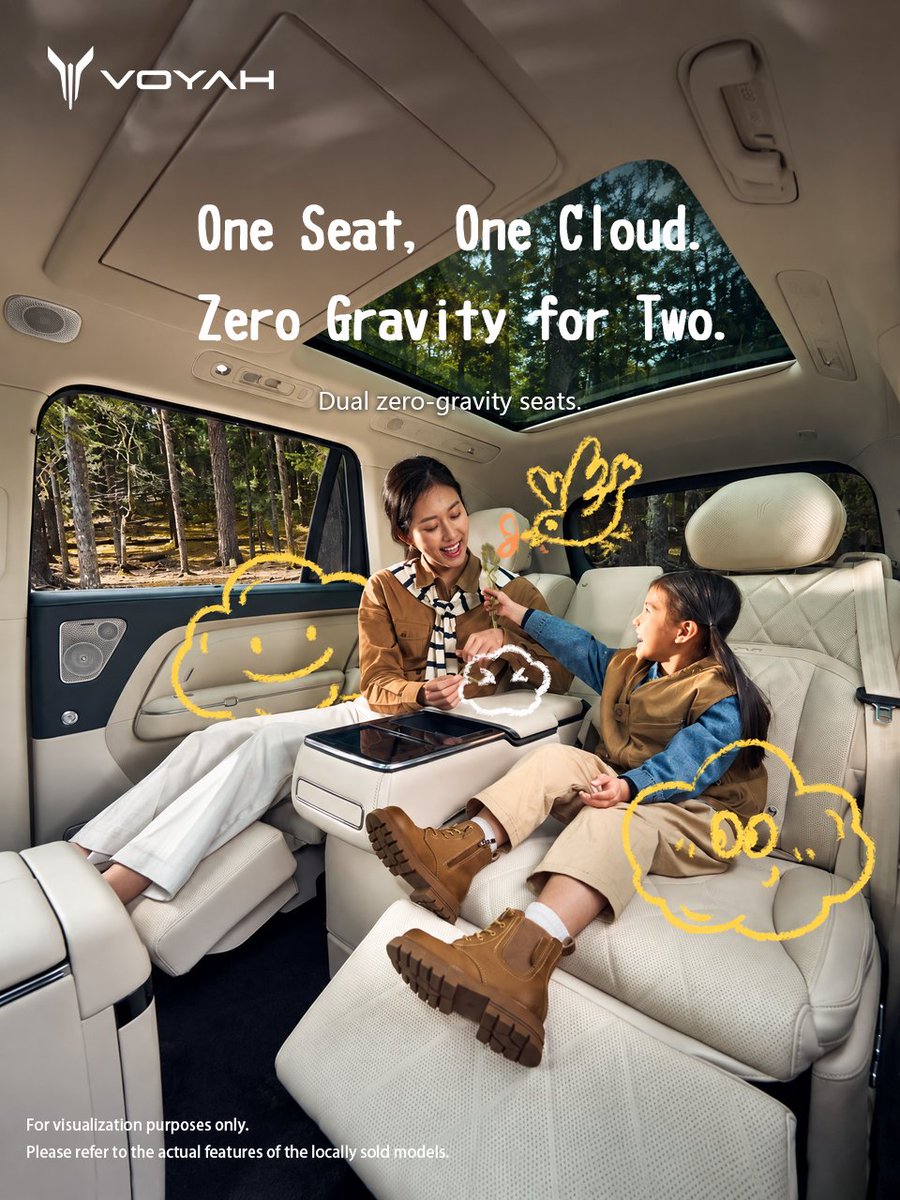 VOYAH_Motor's tweet photo. Fall In, Family First. 🍂
Collect autumn treasures.
Pause for an unexpected nap.
Share a movie, a song, a laugh.
With #VOYAHTAISHAN, the road becomes a cozy space for the moments that matter most.
This autumn, take home with you—wherever you go.
#VOYAH #FreedomToExplore https://t.co/SaLqnKrKWw