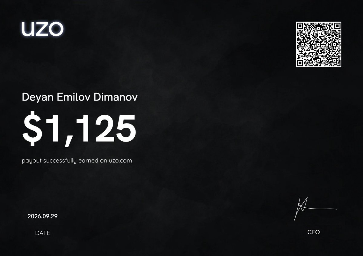 uzomarkets's tweet photo. Less from us. More from our traders' results.

Three selected UZO payouts from the past two days.
Congrats to the traders behind them. https://t.co/74nnLYLLEs