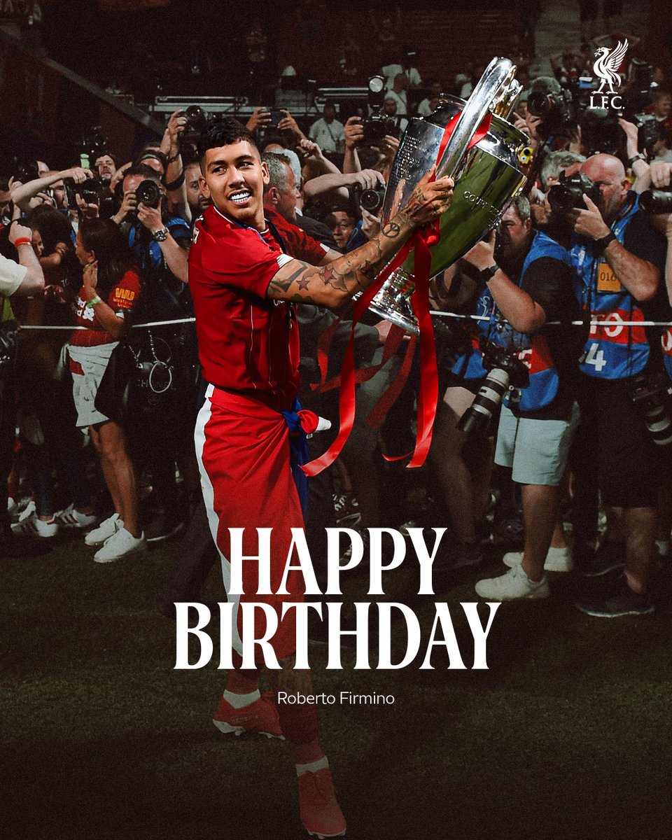 LFC's tweet photo. "There's something that the Kop wants you to know..." 🎵

It's Bobby Firmino's birthday 🎂🎉 https://t.co/pzfaNTfgOk