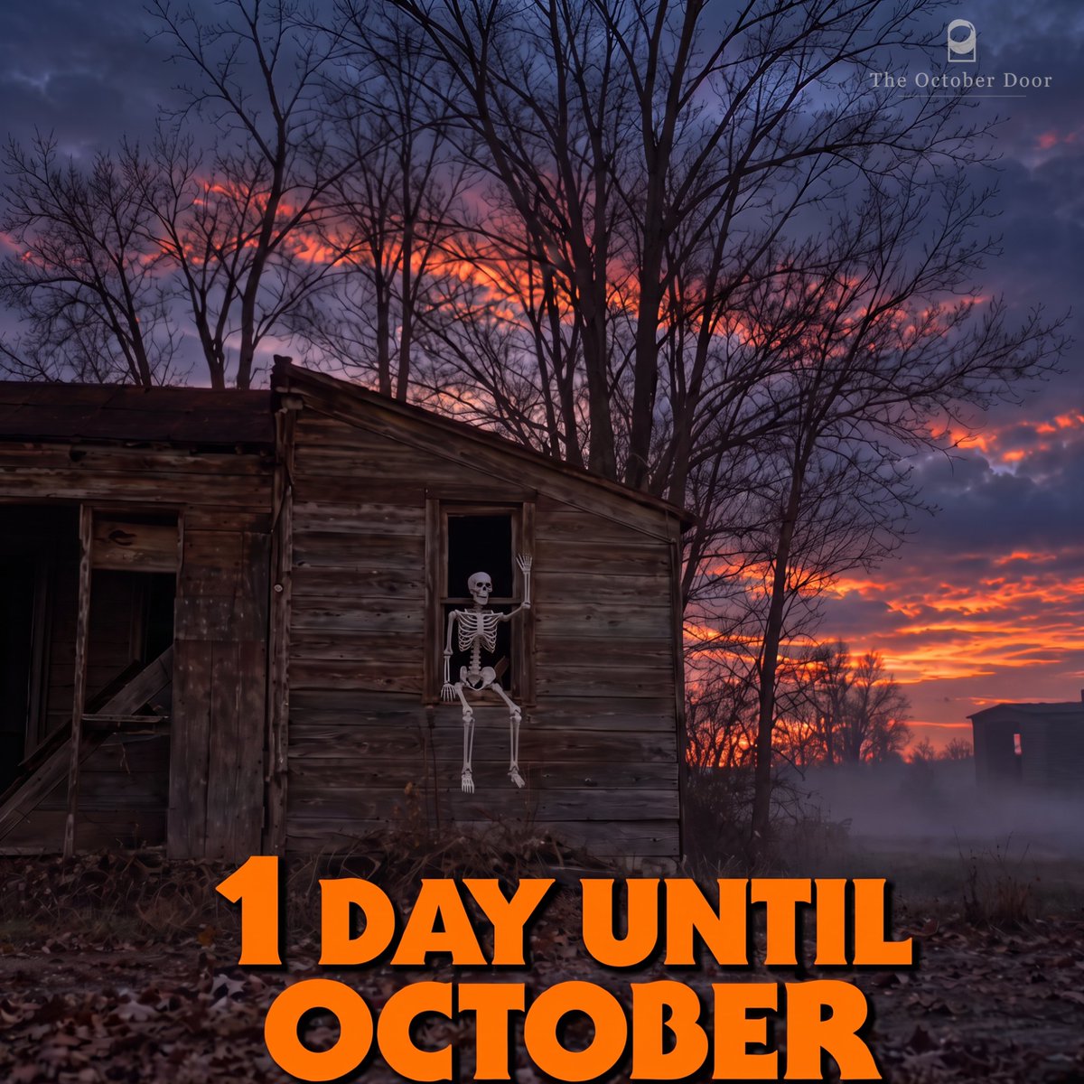 theoctoberdoor's tweet photo. he's been waiting all year...the October Door opens at midnight https://t.co/CWvzLv5g9E