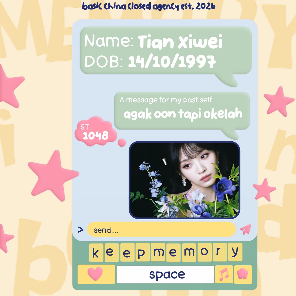 UnseenXiwei's tweet photo. ini CA sebulan kan ya? minat rayain ultahku bareng kalian... 🥺 https://t.co/fB2bQquI6B