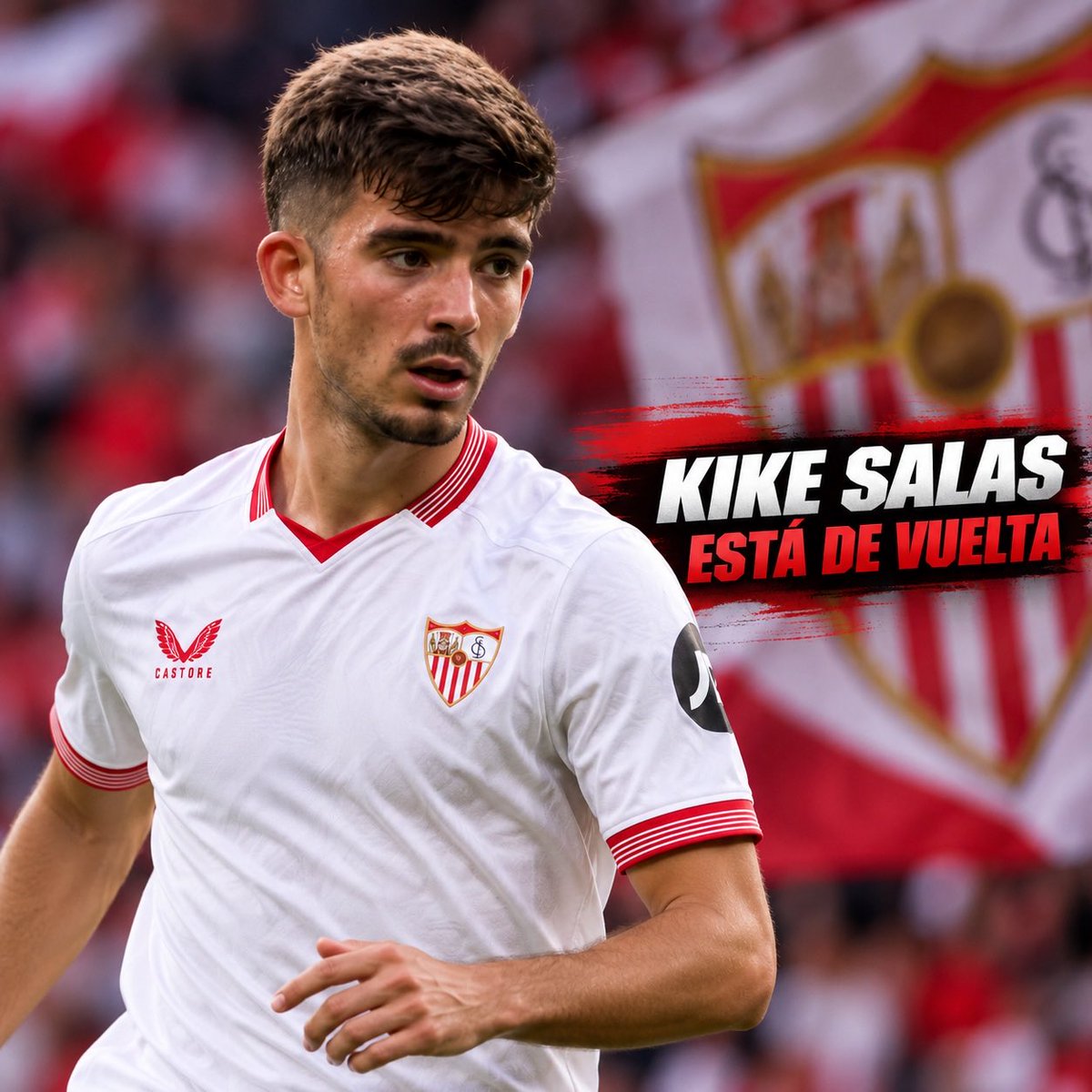 GOALSTATSLAB's tweet photo. 🔴⚪ Kike Salas está listo para volver con el Sevilla. El defensa ha superado sus problemas físicos y apunta a estar disponible ante el Levante, dando a su equipo una nueva alternativa para reforzar la defensa. https://t.co/hqCi0zRgqI